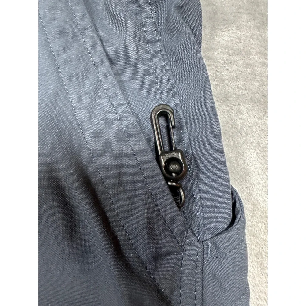 LL‎ Bean Mens XL Regular Convertible Hiking Pants Gray Blue Nylon Zip Off 0DUF2